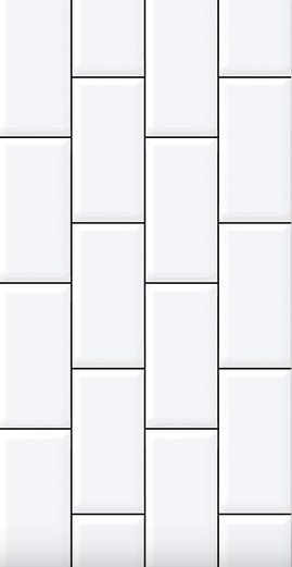 UNO 25X50 INTERLAKEN WHITE (TK)